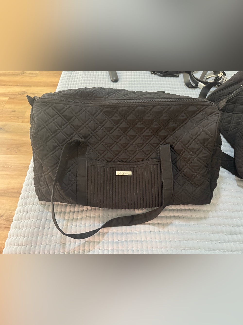 Vera Bradley black duffle